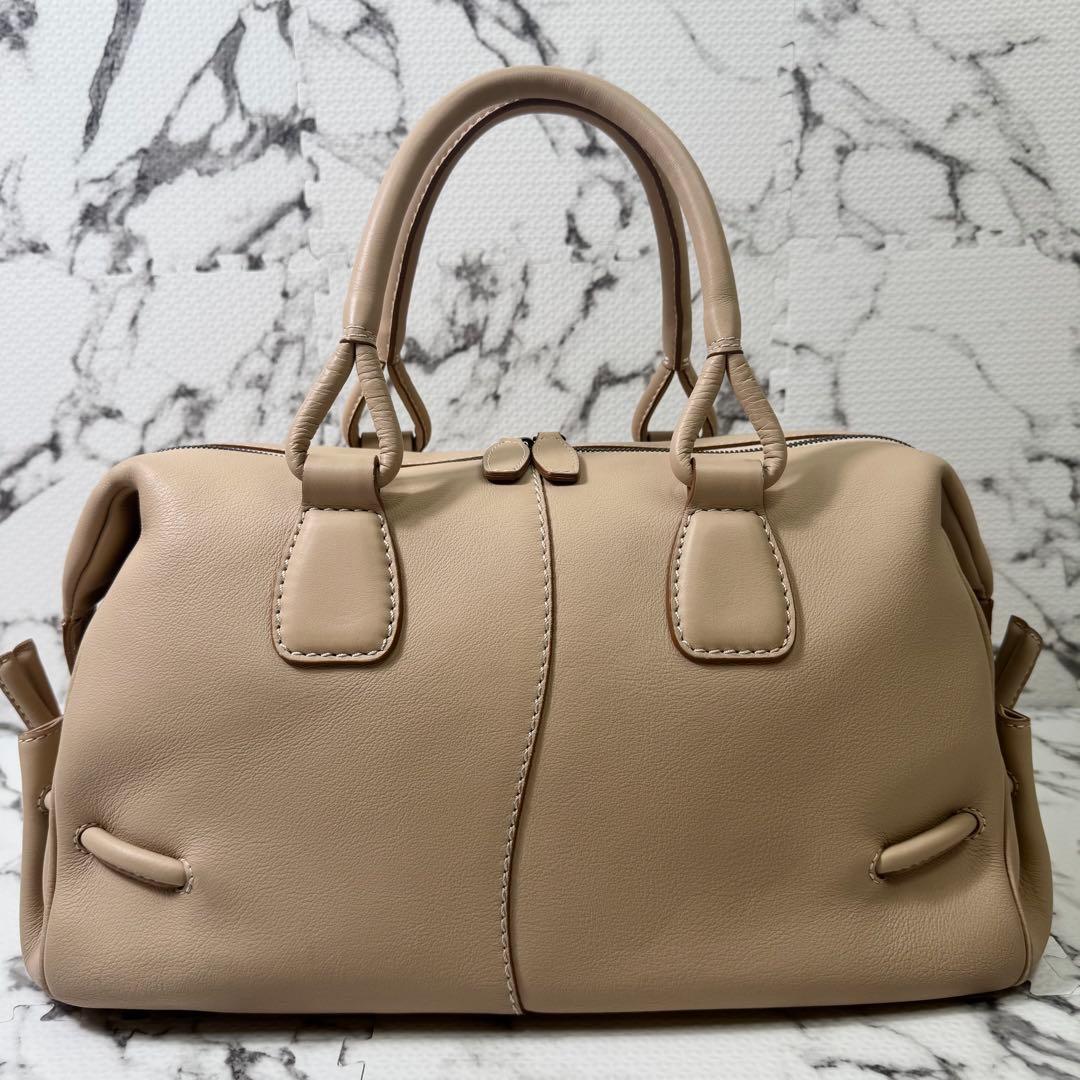 土屋鞄　ボストンバッグ　ドクターバッグ型　大容量　A4収納可能　オールレザー