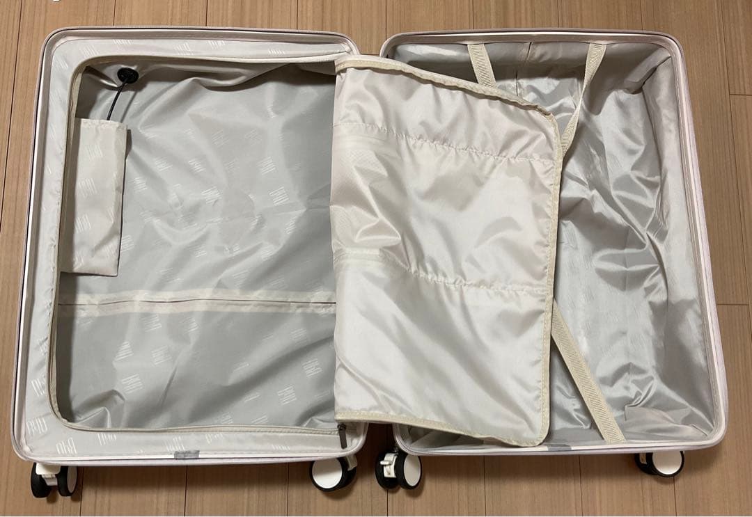 B4U TSAフロントオープン式キャリーケース　Mサイズ　ローズドラジェ