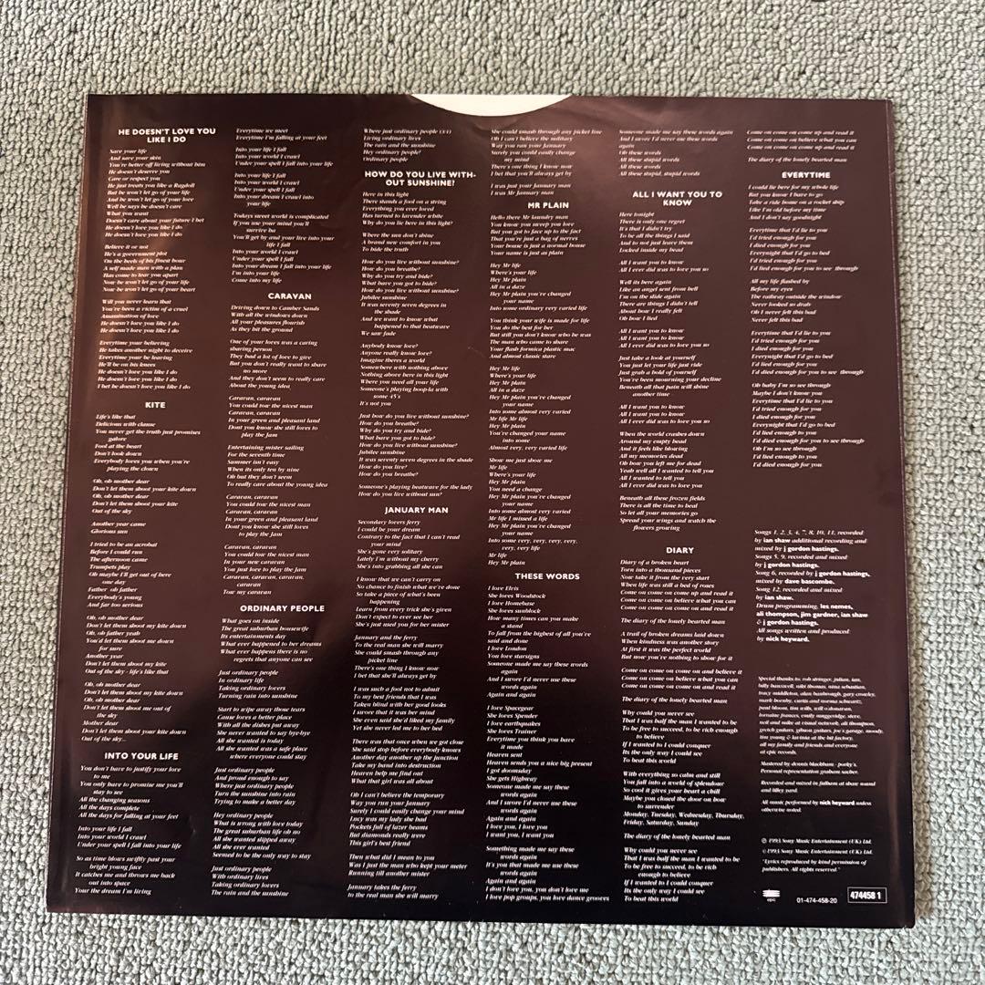 Nick Heyward『From Monday to Sunday』レコード