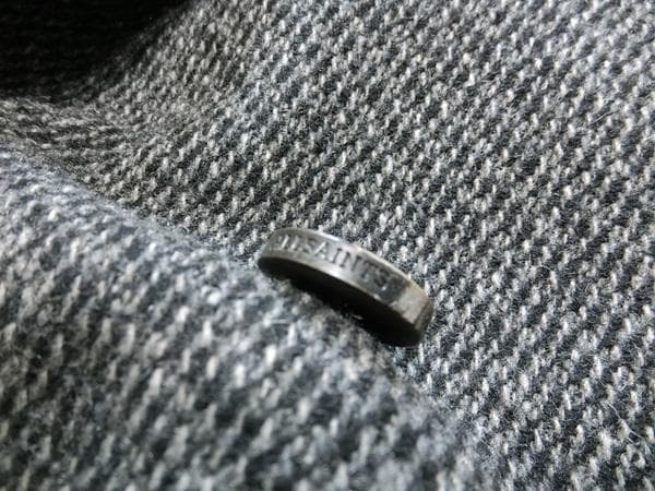 ALLSAINTS　オールセインツ　ツイード　チェスターコート　グレー　S
