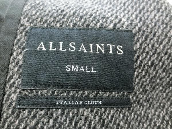 ALLSAINTS　オールセインツ　ツイード　チェスターコート　グレー　S