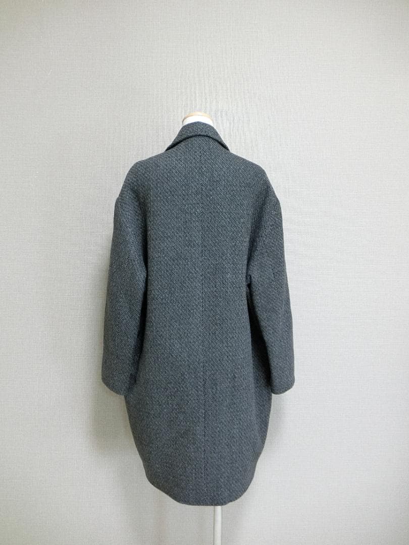 ALLSAINTS　オールセインツ　ツイード　チェスターコート　グレー　S