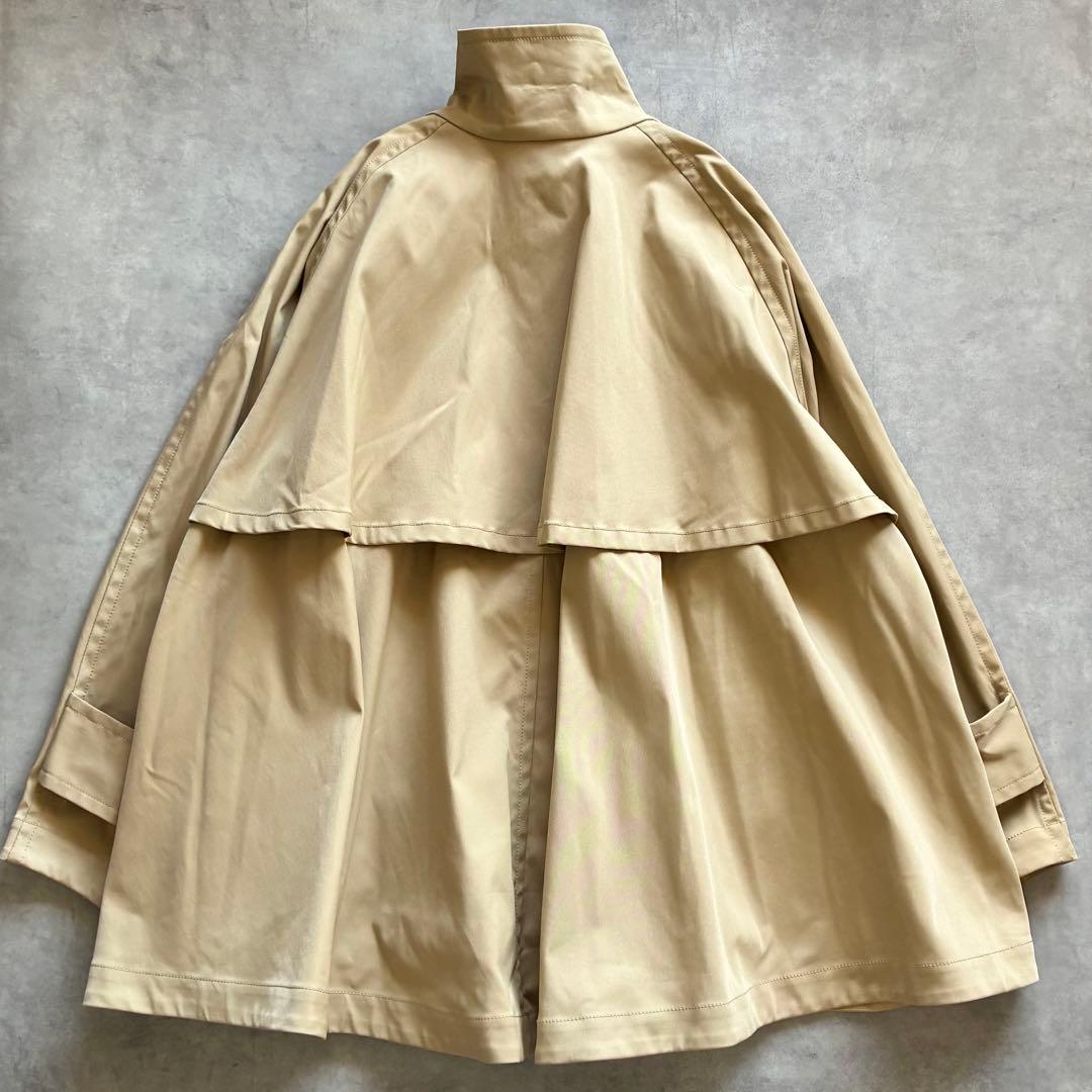 美品 ADAM ET ROPE' フレアミドルトレンチコート アダムエロペ