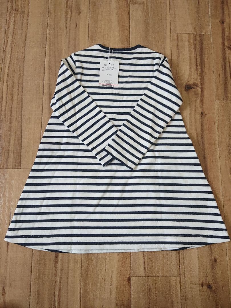 【現行品・新品】ファミリア ボーダー ワンピース 100