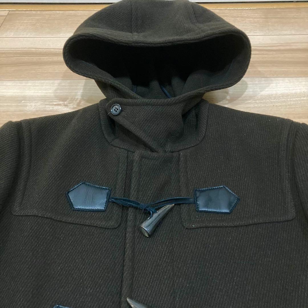 ジョンローレンスサリバン ダッフルコート 38 ダークブラウン ウール