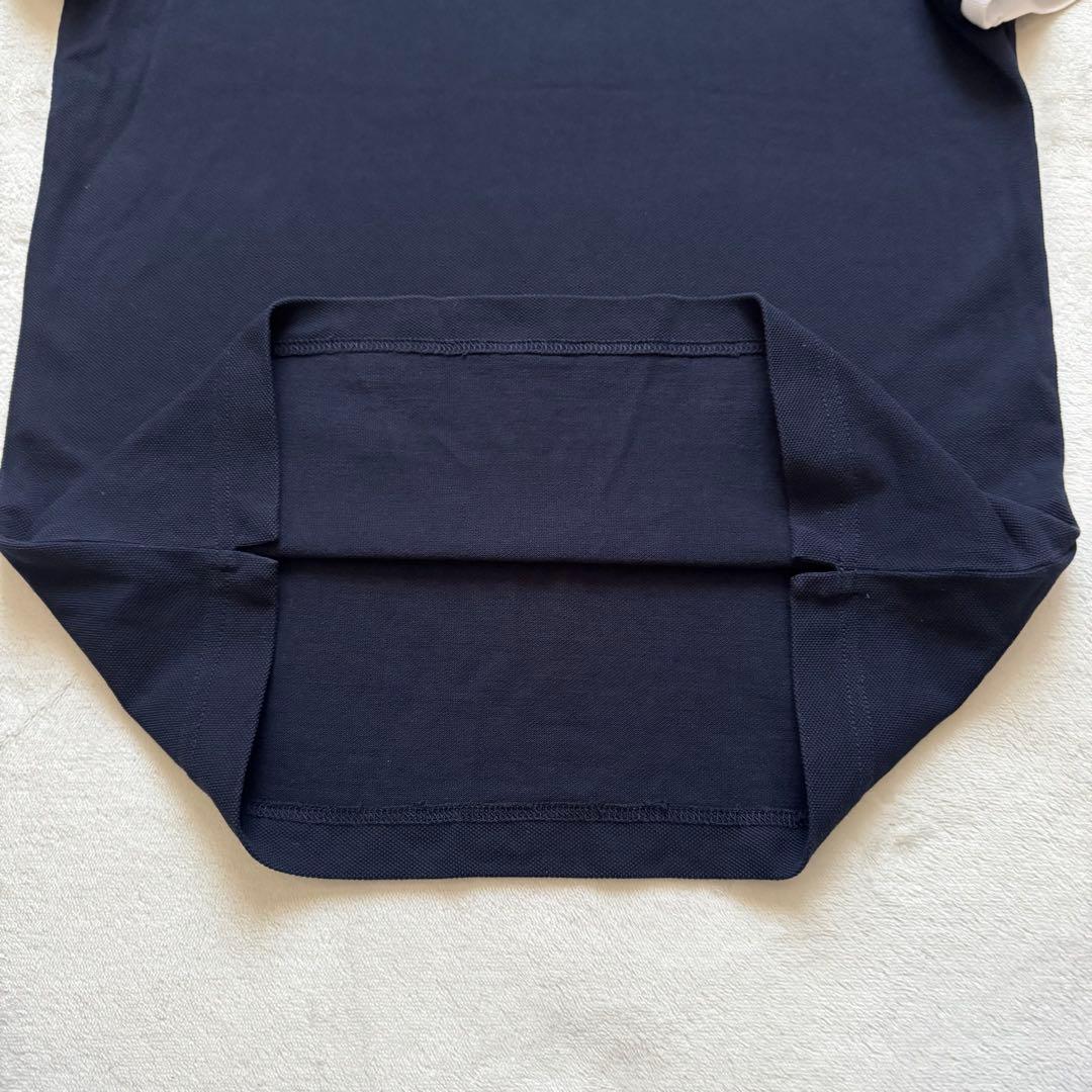 美品✨MONCLER モンクレール ポロシャツ S 紺×白 襟裏ロゴ シンプル