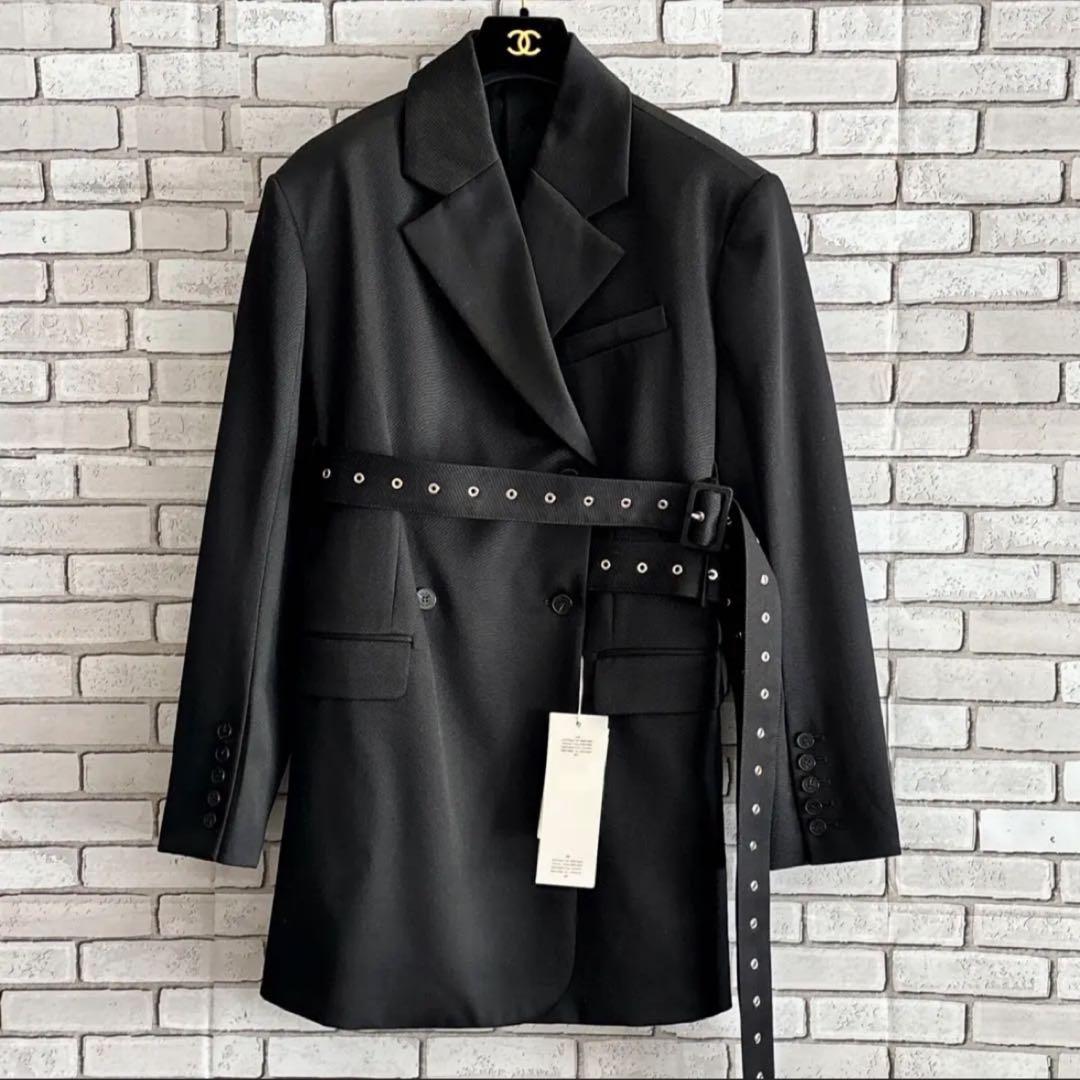 【訳あり】タグ付き未使用✨ rokh×  ベルテッドウールブレザー M