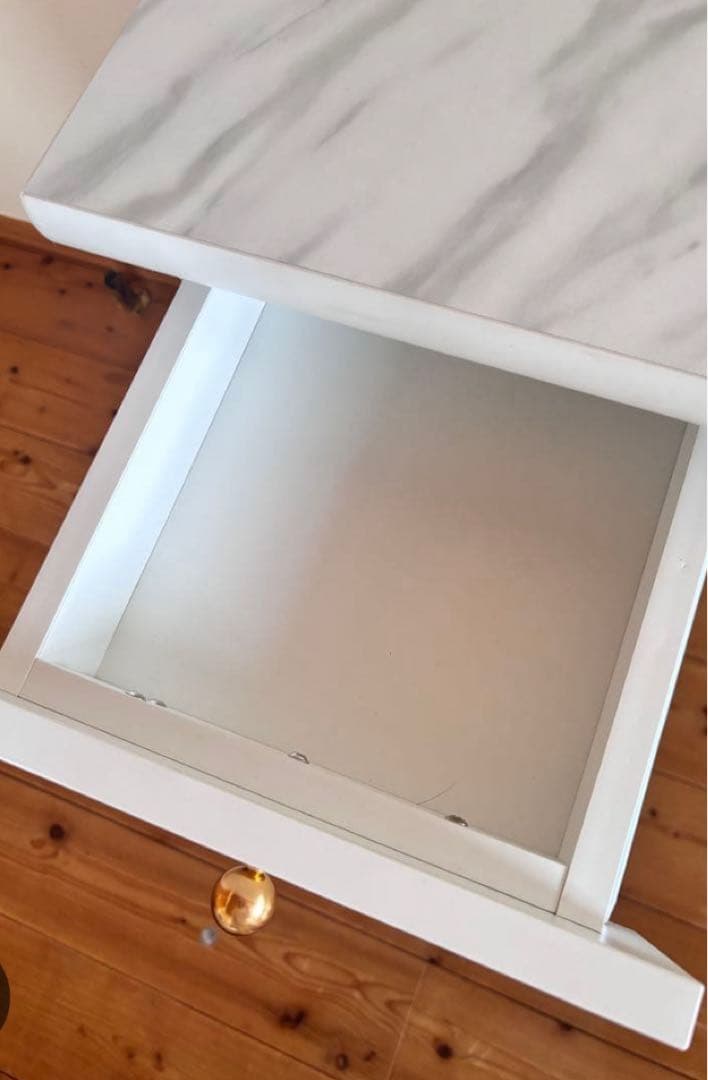 ホワイト ドレッサー 大理石風天板　フランフラン　エルドラド