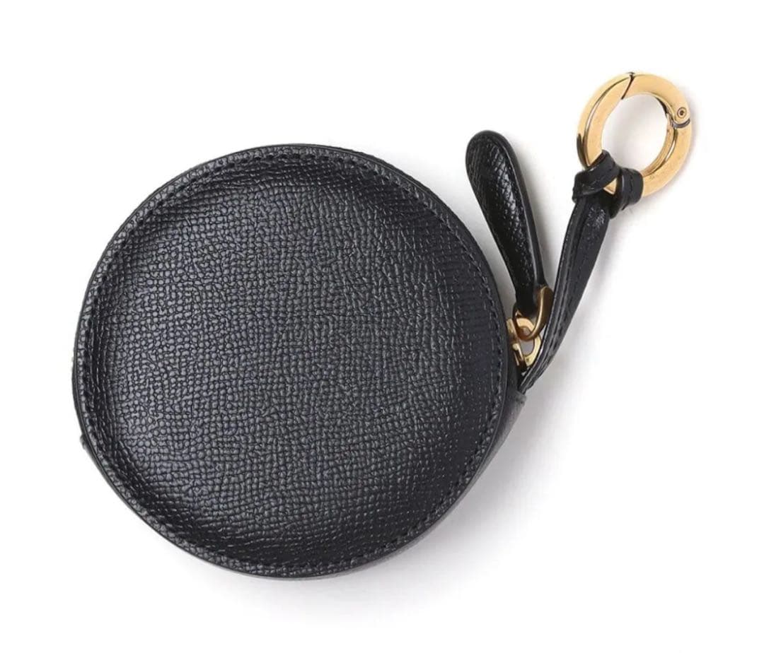 新品未使用AMI PARIS ラウンド 小銭入れ アミパリス ブラック ゴールド