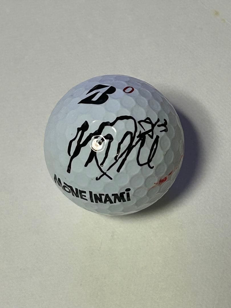 稲見萌寧 プロ 直筆サイン実使用オウンネームボール