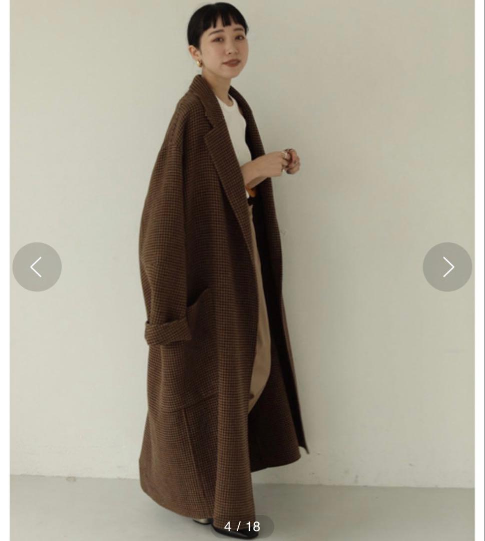 TODAYFUL オーバー チェック コート　38
