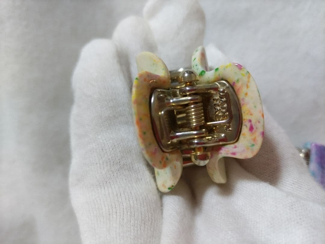 【美品/レア色】acca クリップ　マーブル　 2個セット　マルチカラー