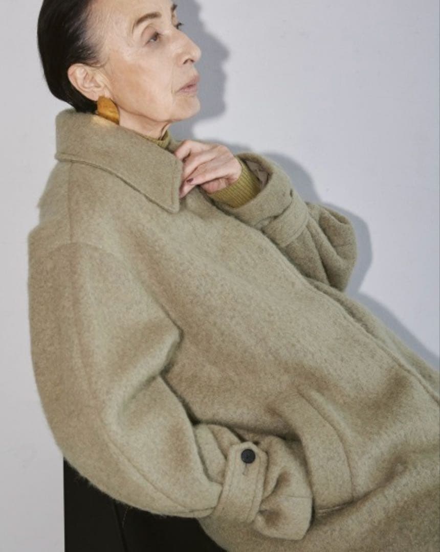 【todayful トゥデイフル】シャギーオーバーコート 38 ロングコート