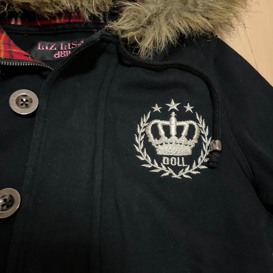 当時物LIZLISAdollファーダッフルパーカー平成女児ギャルy2kグランジ姫