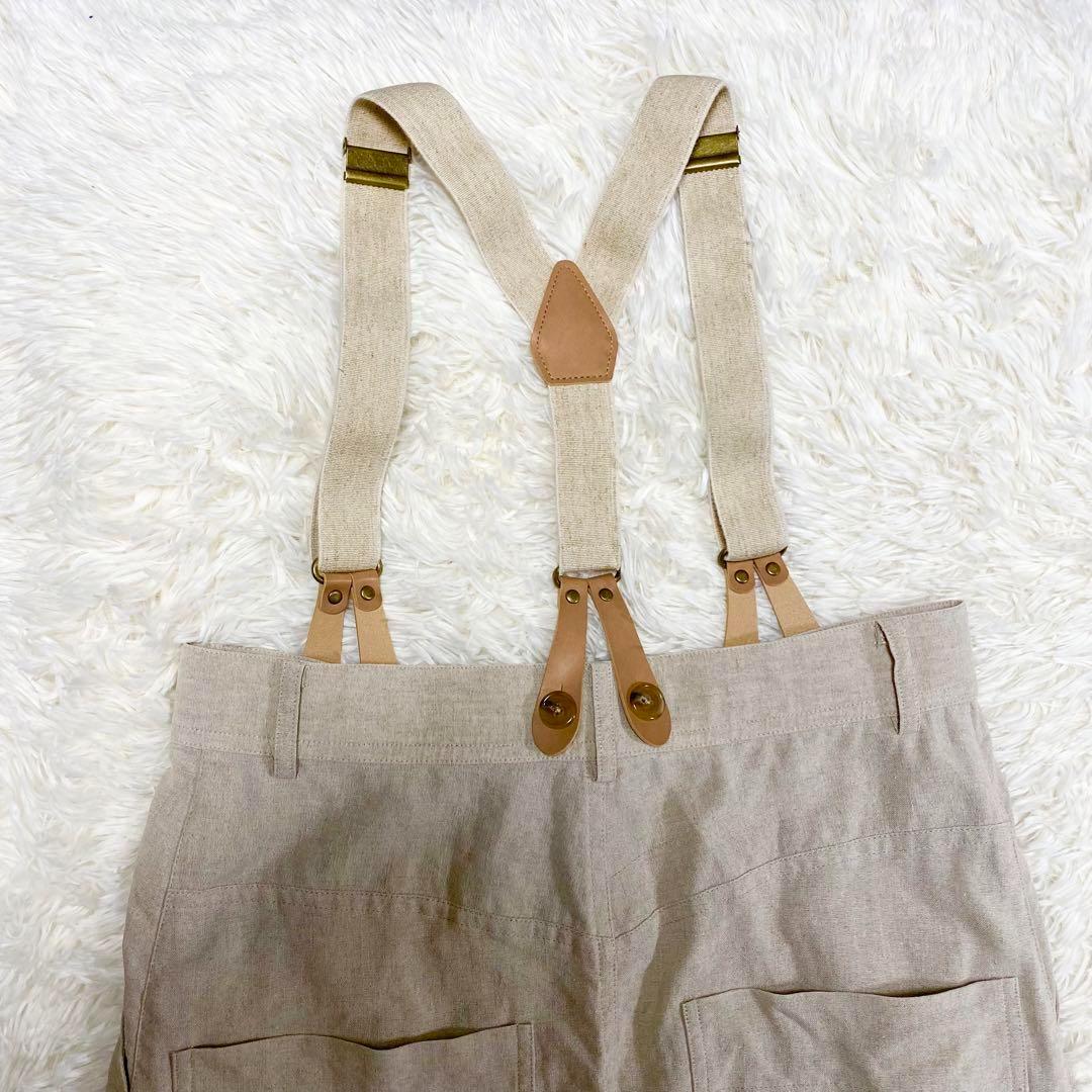 Curensology 24ss リネンサスペンダースカート　2way