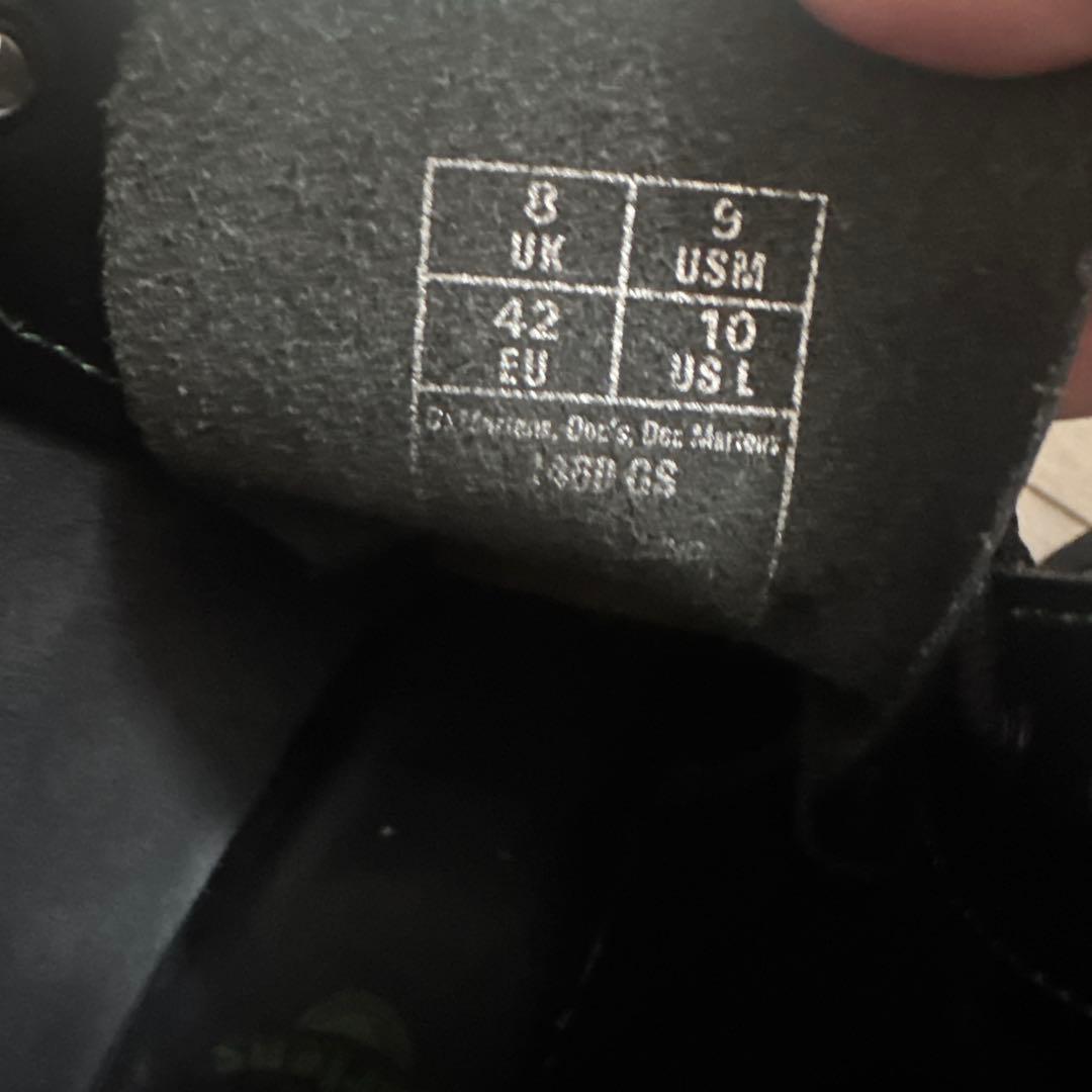 ドクターマーチン　8ホール　グリーンステッチ