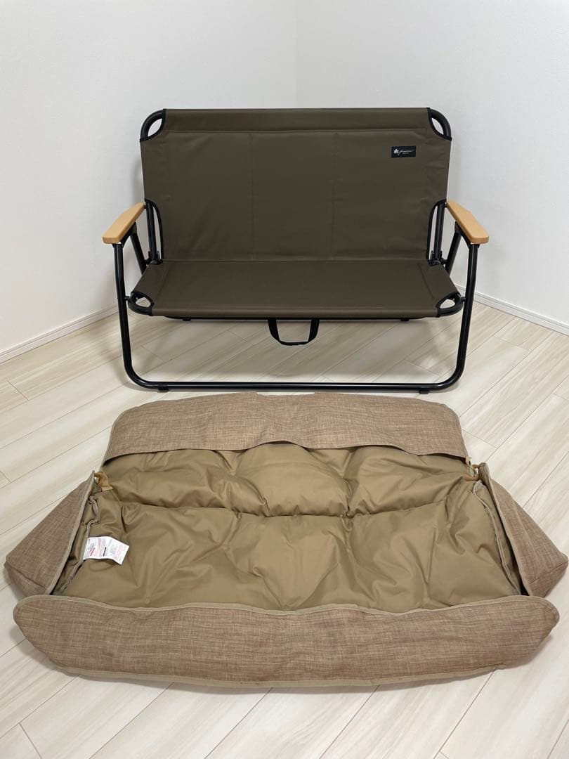 LOGOS GLAMBASIC CHAIR FOR 2 ブラウン