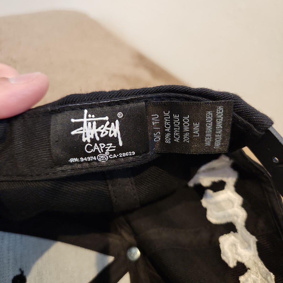 stussy 黒 キャップ