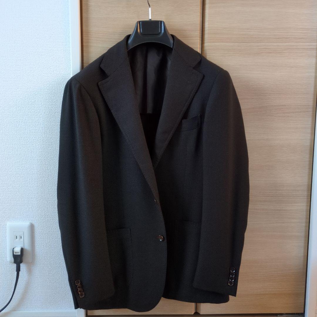 リングヂャケット　ダークブラウンシングルボタン テーラードジャケット
