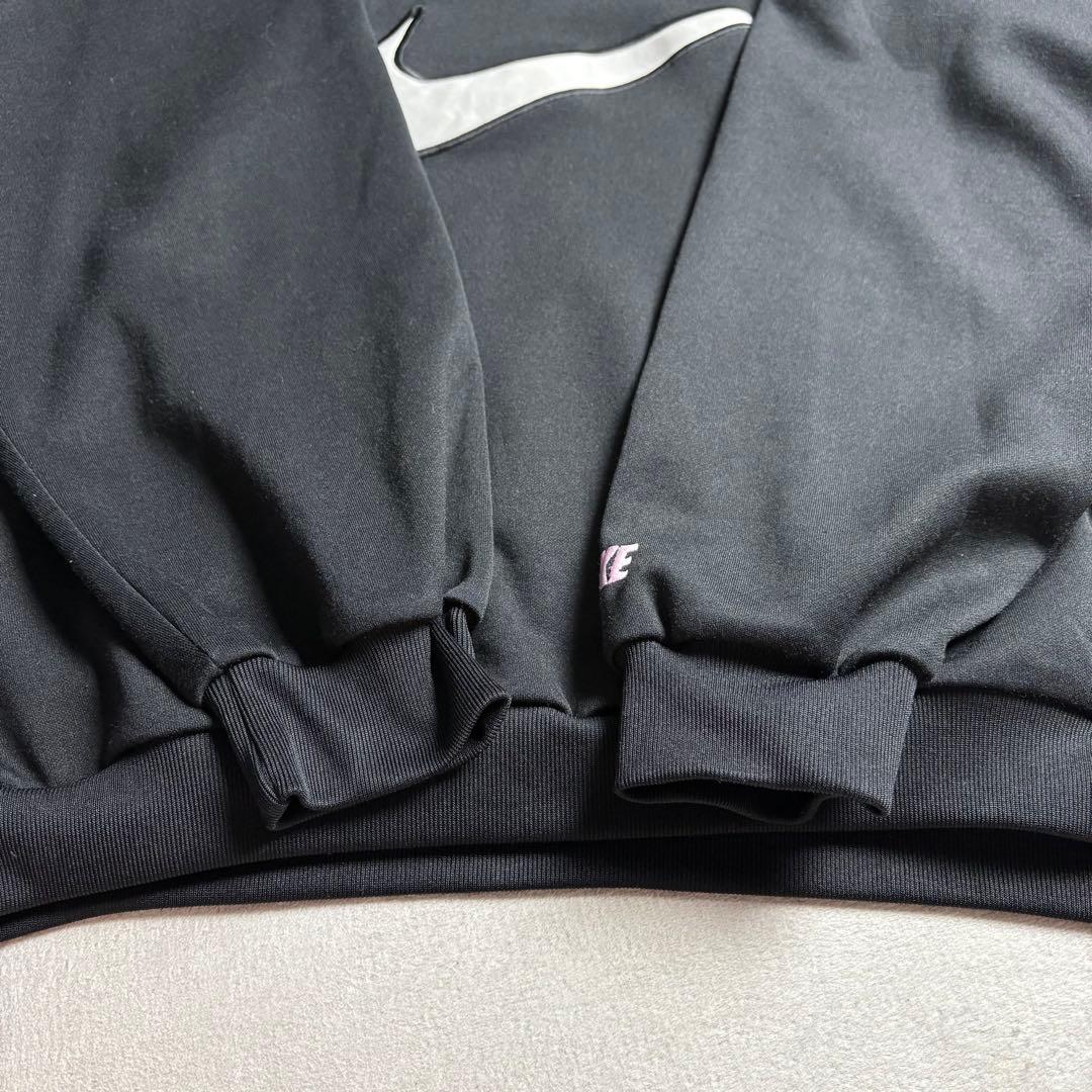 90s ナイキ ハーフジップ　プルオーバートラックジャケット　銀タグ　刺繍ロゴ