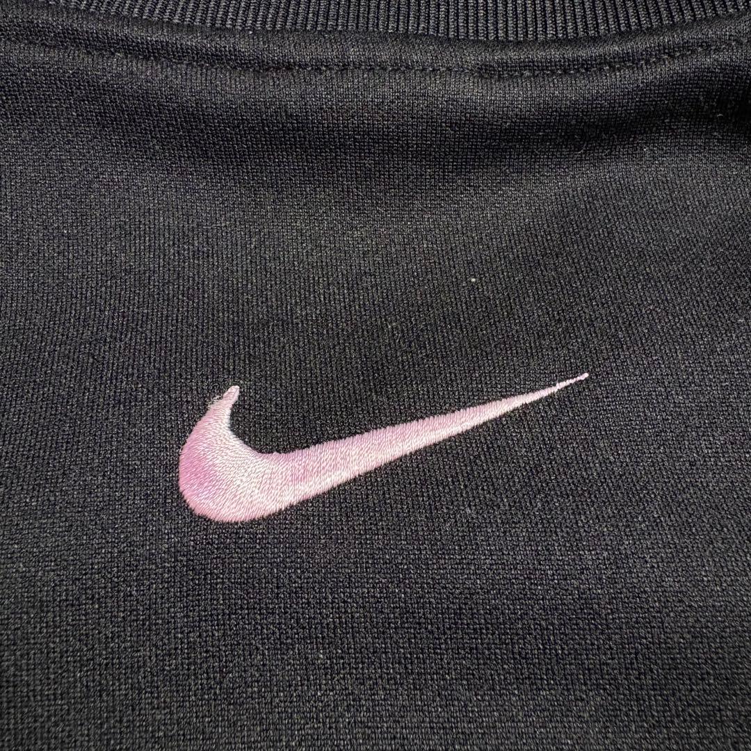 90s ナイキ ハーフジップ　プルオーバートラックジャケット　銀タグ　刺繍ロゴ