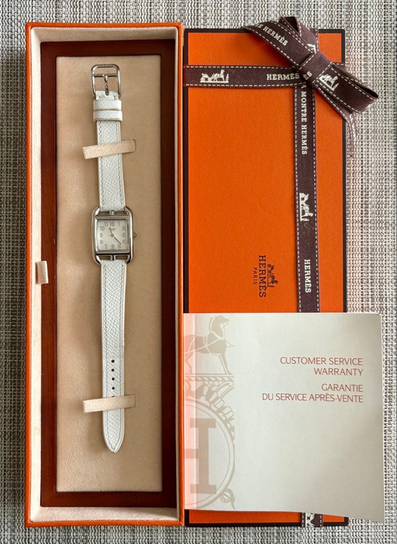 HERMES エルメス ケープコッド 腕時計 CC1.210 ホワイト