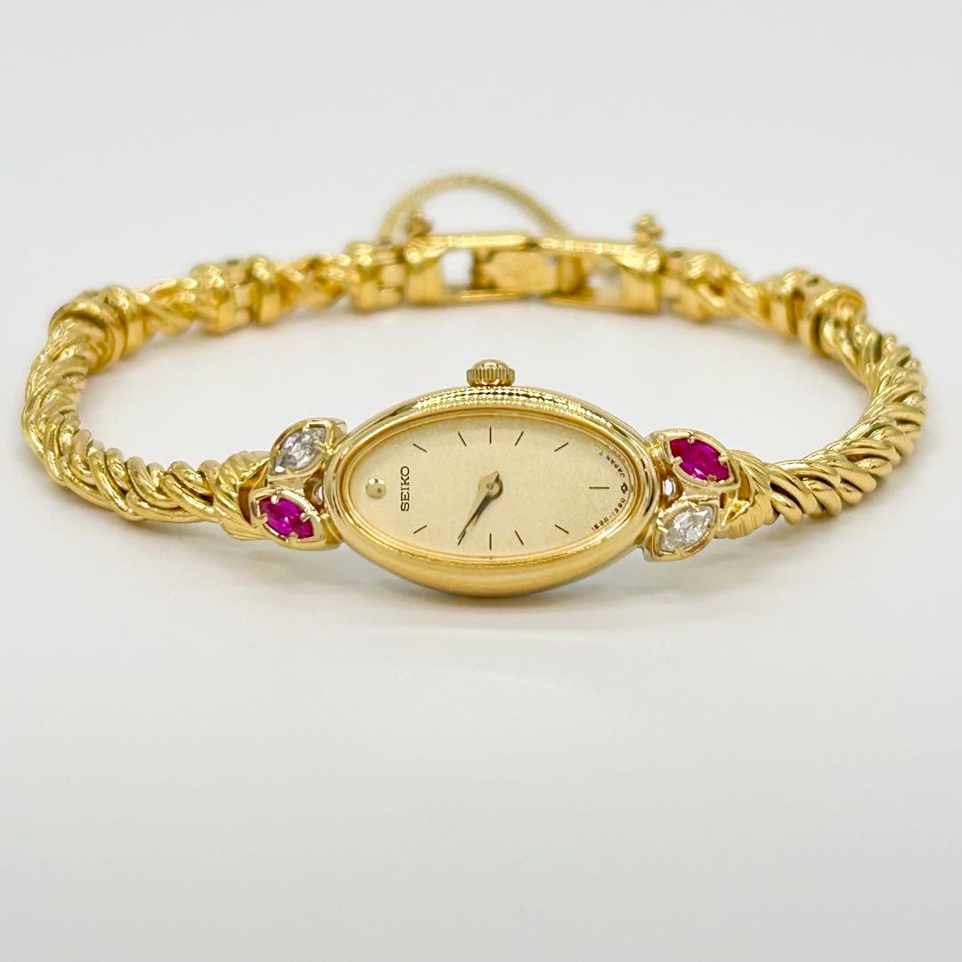 SEIKO セイコー 4P ストーン 1E20-5760 クォーツ 腕時計