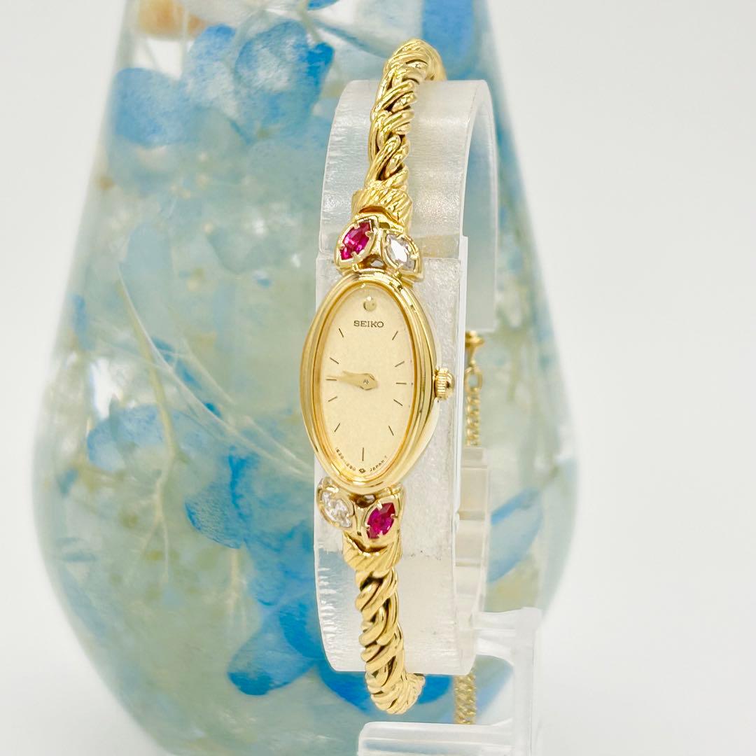 SEIKO セイコー 4P ストーン 1E20-5760 クォーツ 腕時計