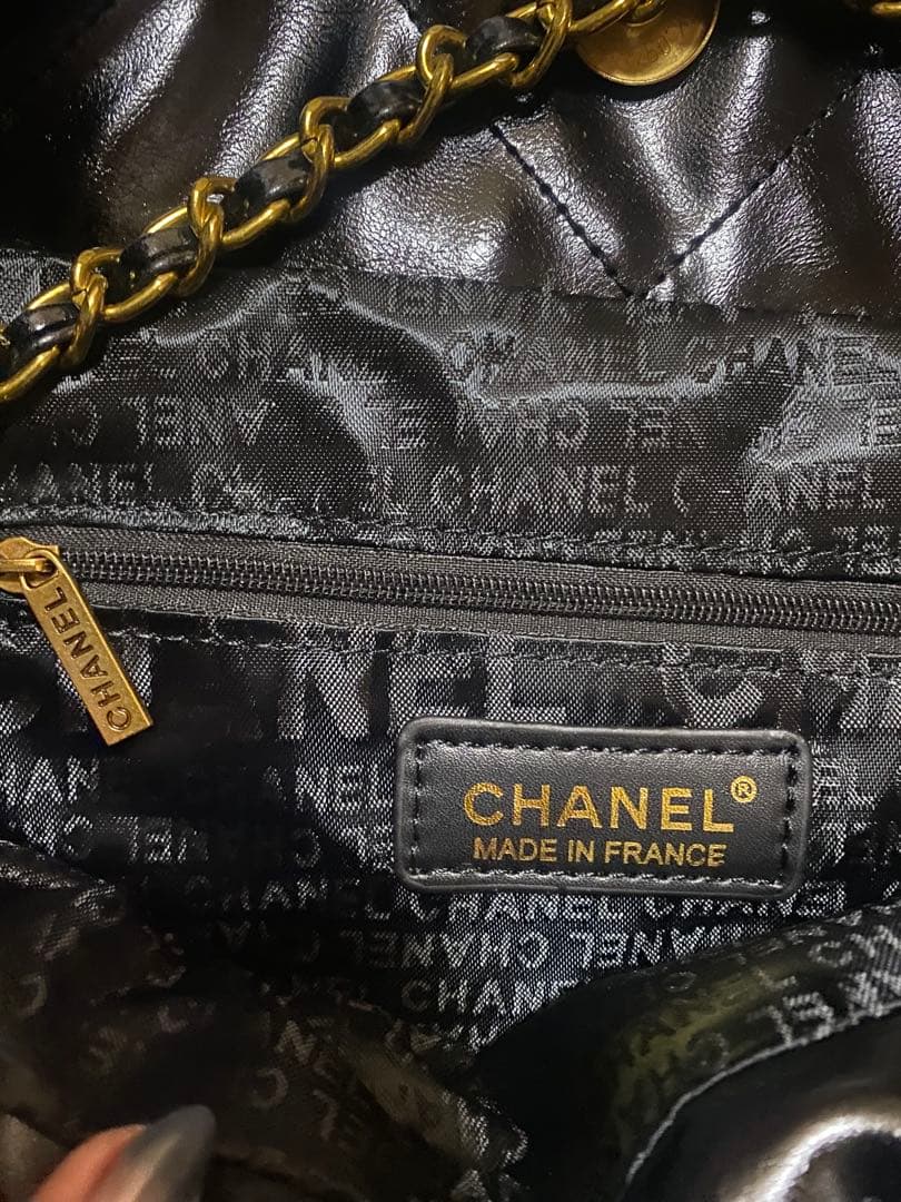 ブラック レザー ショルダーバッグ♡ポーチ付き♡