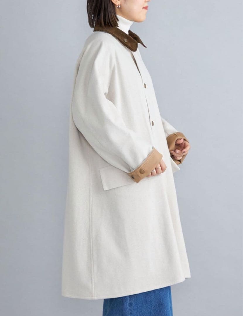 barbour SHIPS for women ロングコート ベージュ