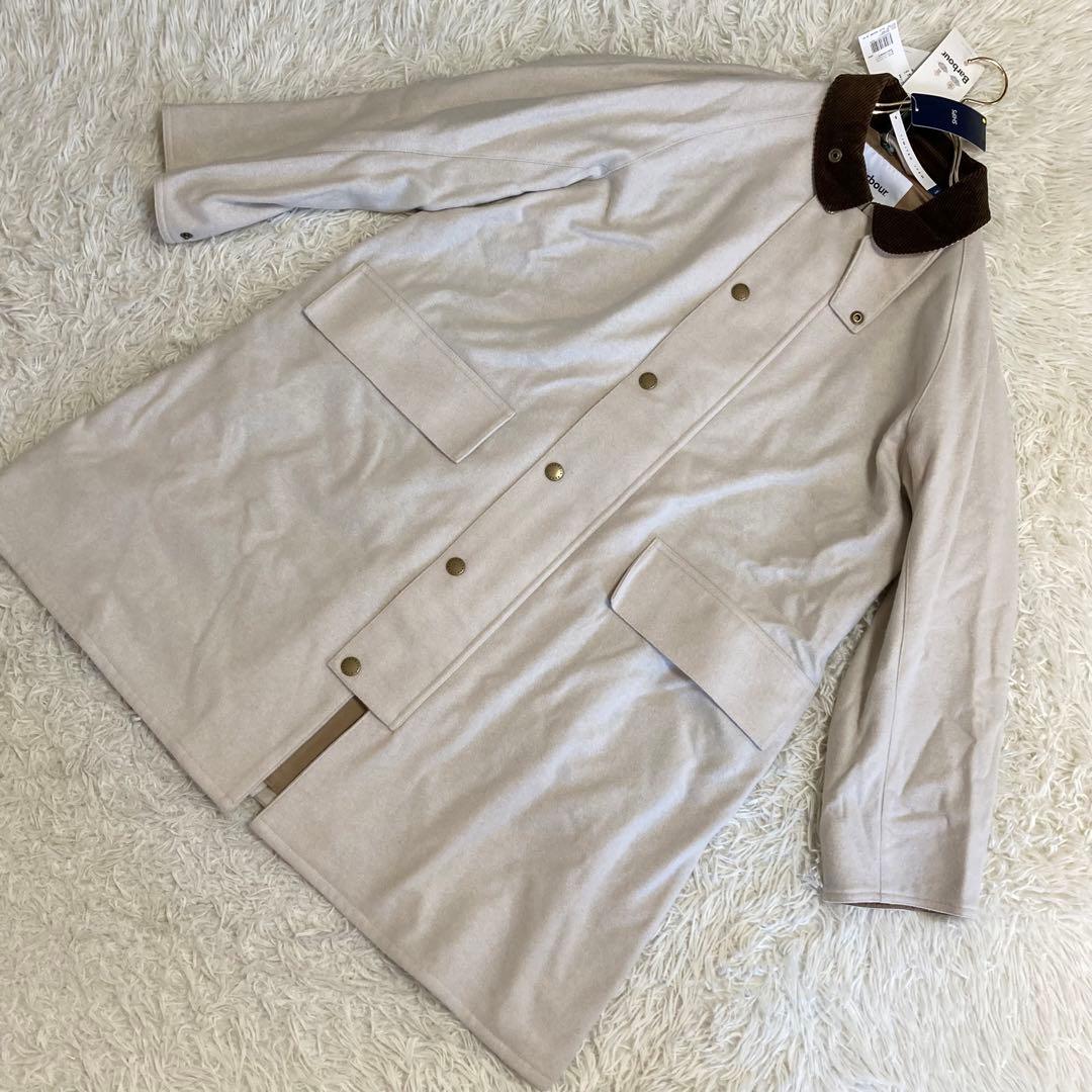 barbour SHIPS for women ロングコート ベージュ