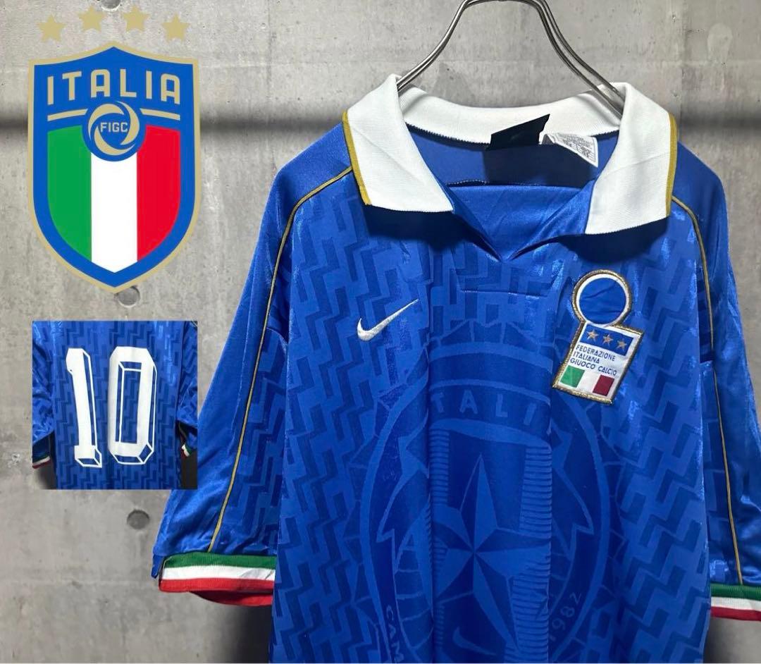 1995年 90s NIKE サッカー イタリア代表 ゲームシャツ 希少　10番