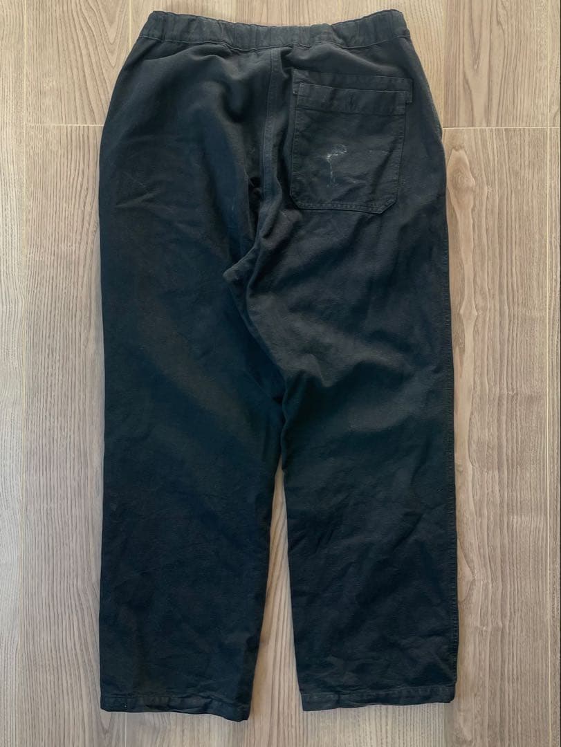 べトラ　リネン ブラック　フランス ビンテージ　ユーロ　モールスキン