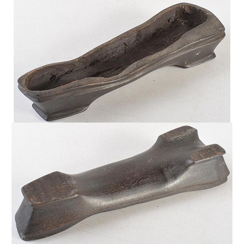 にの　鑑賞石　菊花石　置物　重さ約3019g　唐木台付　C　R6678