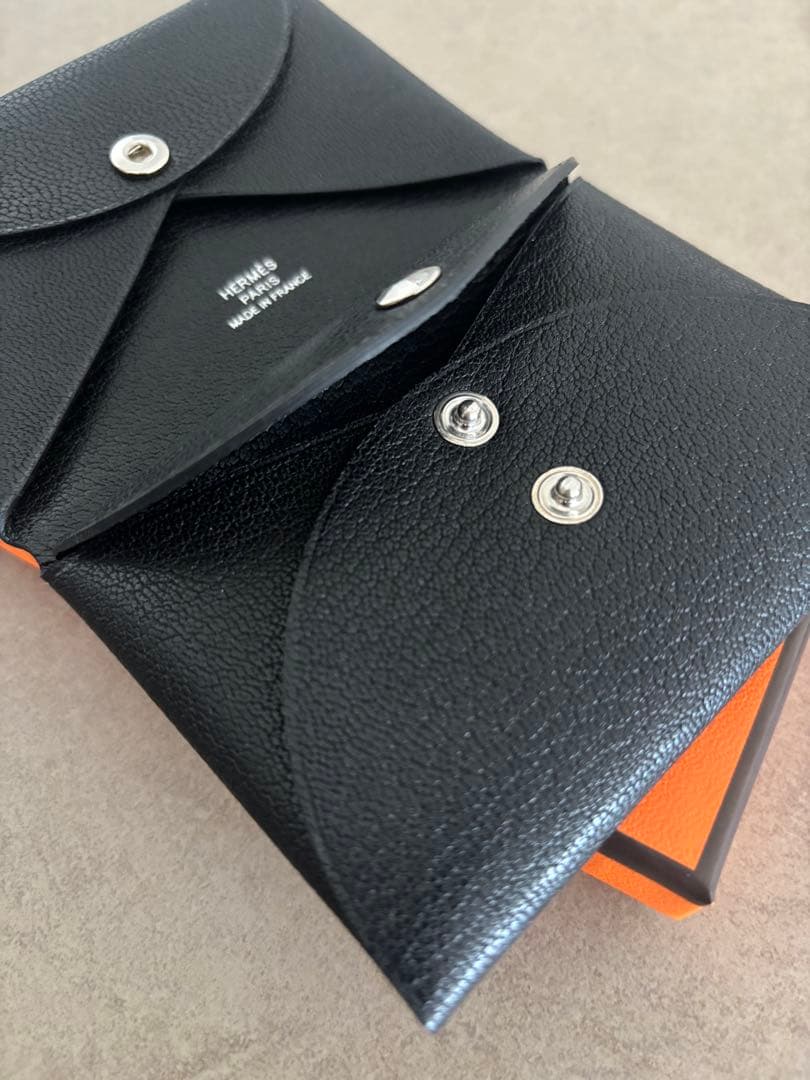 新品・未使用 エルメス カルヴィ デュオ ブラック