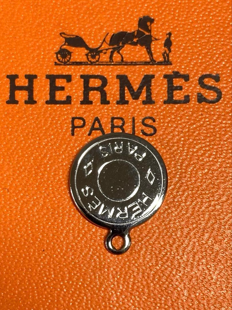 良品　HERMES エルメス　セリエ　ペンダントトップ　シルバー　箱付き