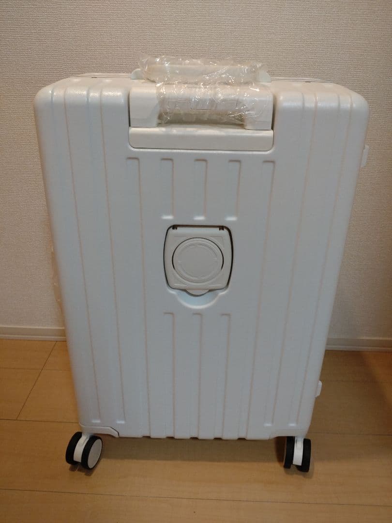 【週末セール】スーツケース キャリーケース フロントオープン 白 65L