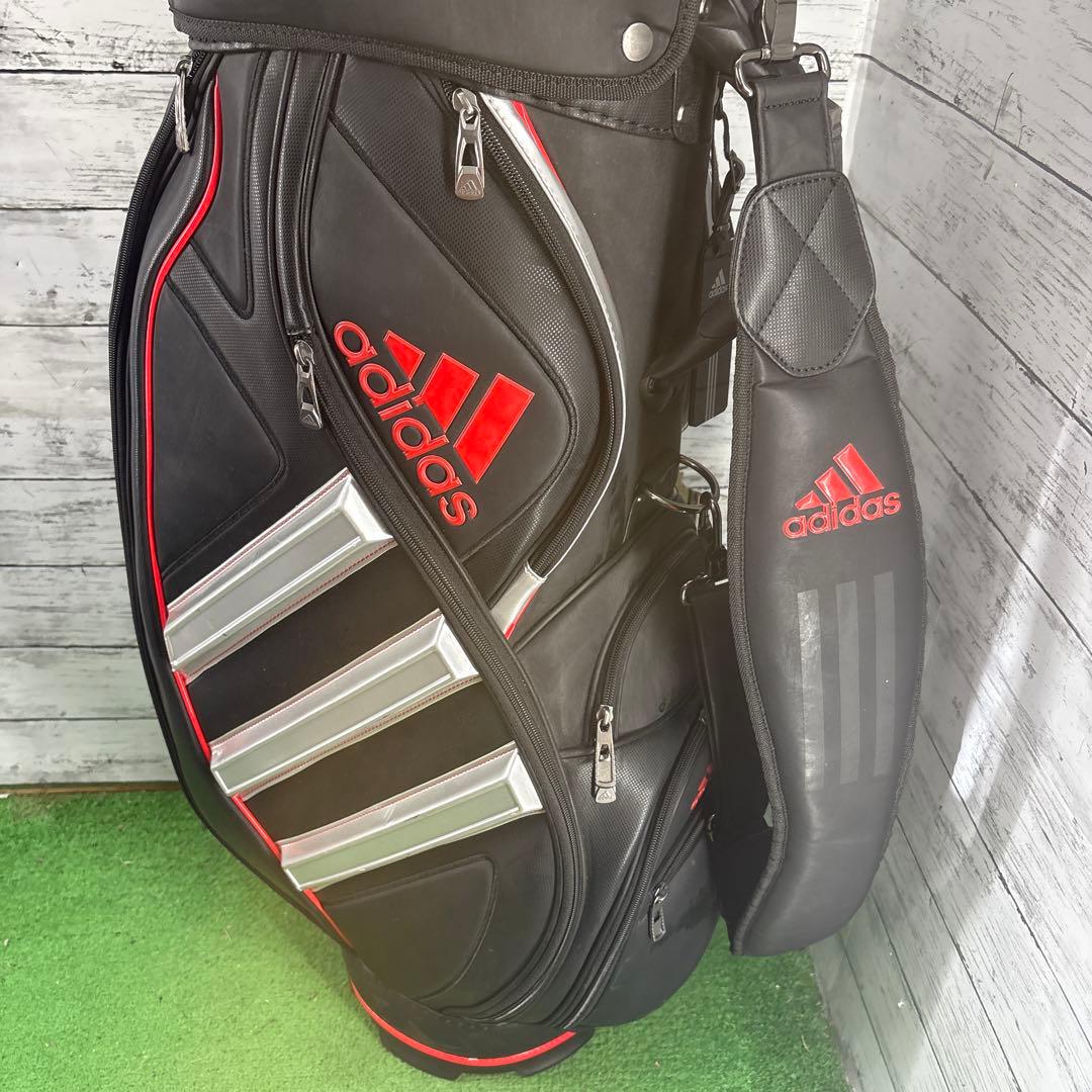 adidas ゴルフバッグ ブラック/レッド
