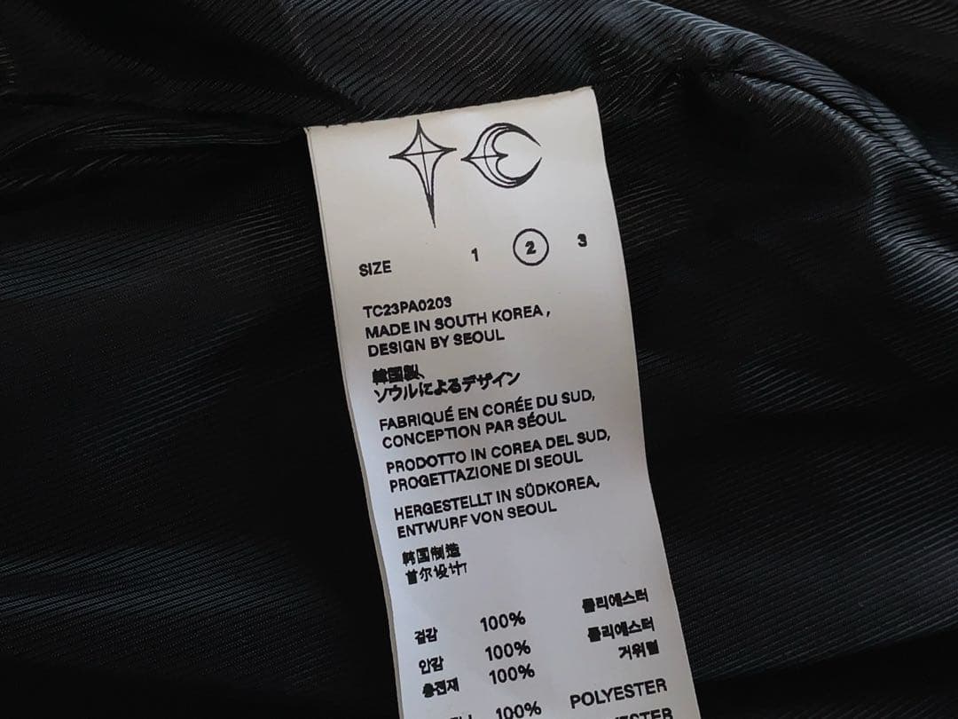 正規品 THUG CLUB Cave  ダウンベスト 2 ブラック