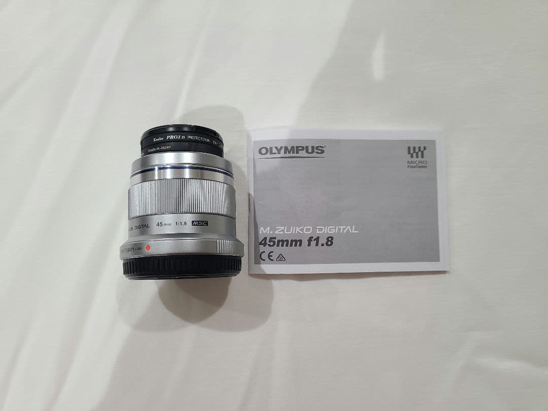 MS　OLYMPUS 単焦点 45mm F1.8　プロテクター付き