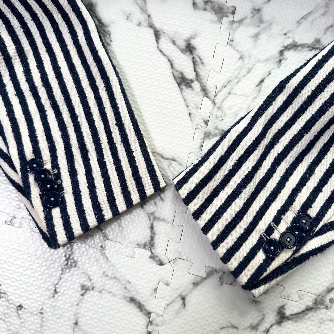 美品◯タリアトーレ　テーラードジャケット　ダブルブレスト　ストライプ　現行