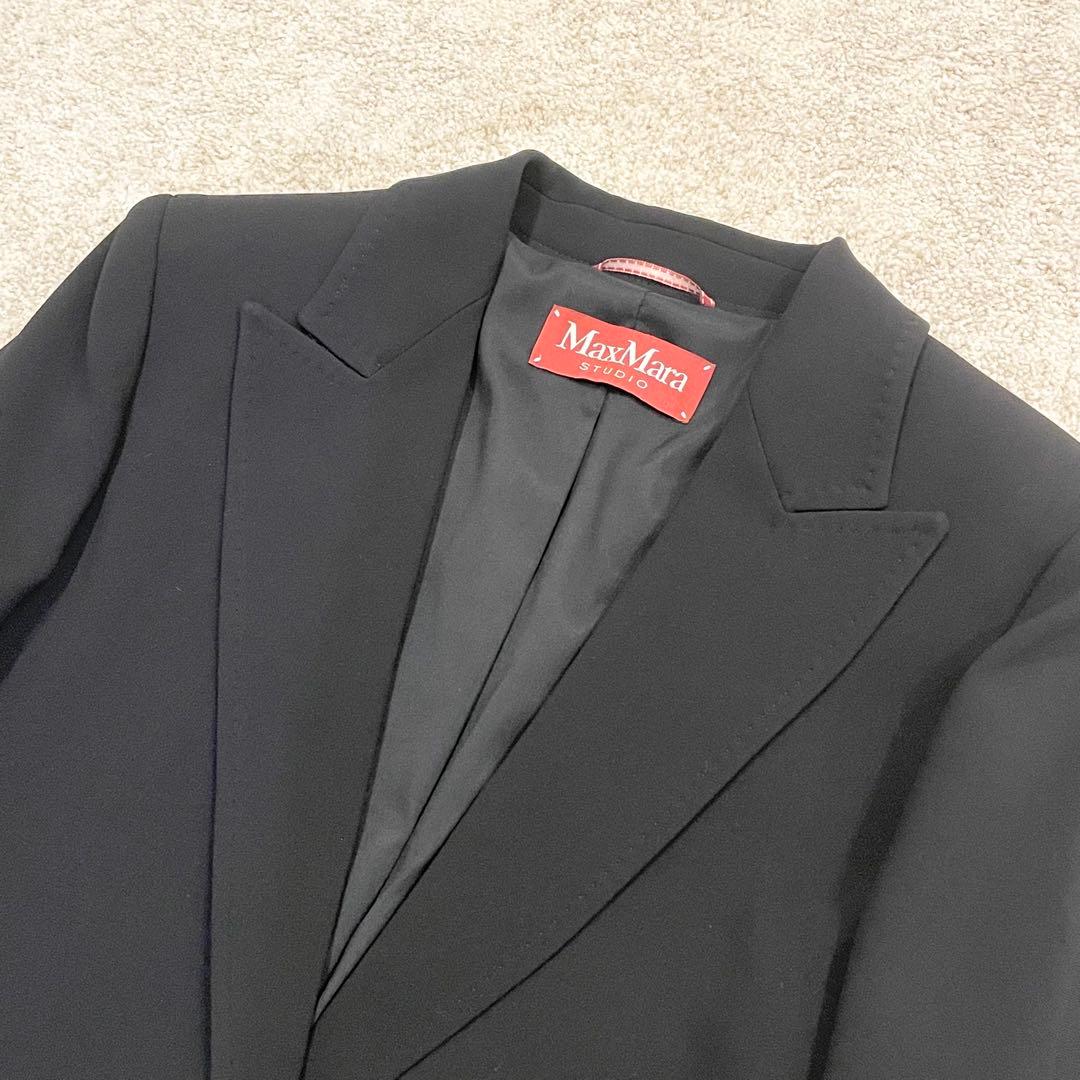 【新品】マックスマーラストゥディオ テーラードジャケット 黒 タグ・ハンガー付