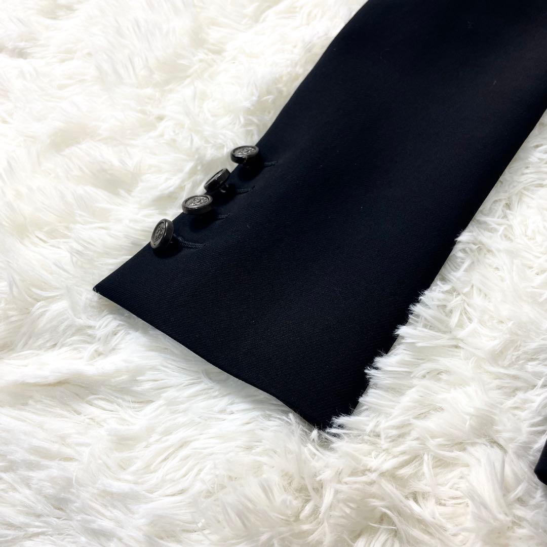 グッチ　GUCCI ホースビット　ジャケット　ブラック　黒　スカーフ柄