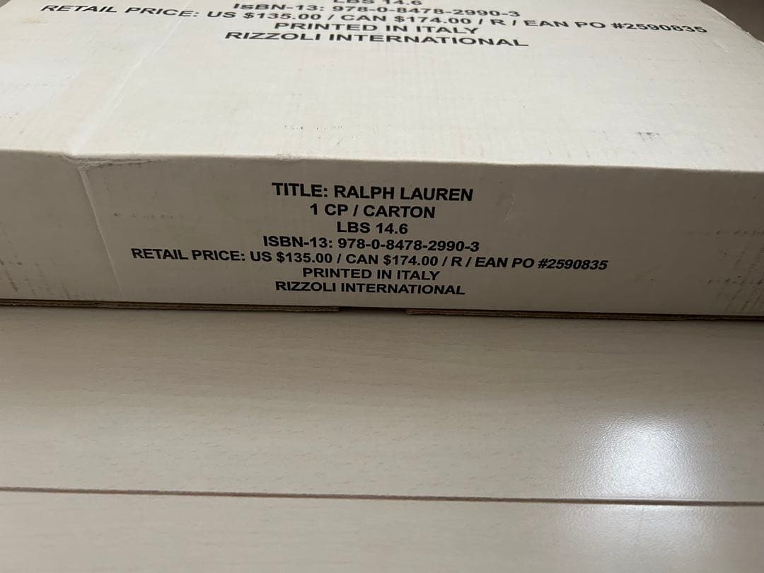 新品 箱付き RALPH LAUREN ラルフローレン 40周年記念写真集 初版