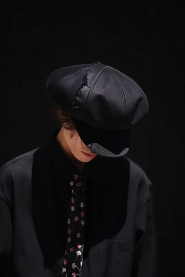 【美品】Ground Y グラウンドワイ ダメージコットンキャスケット