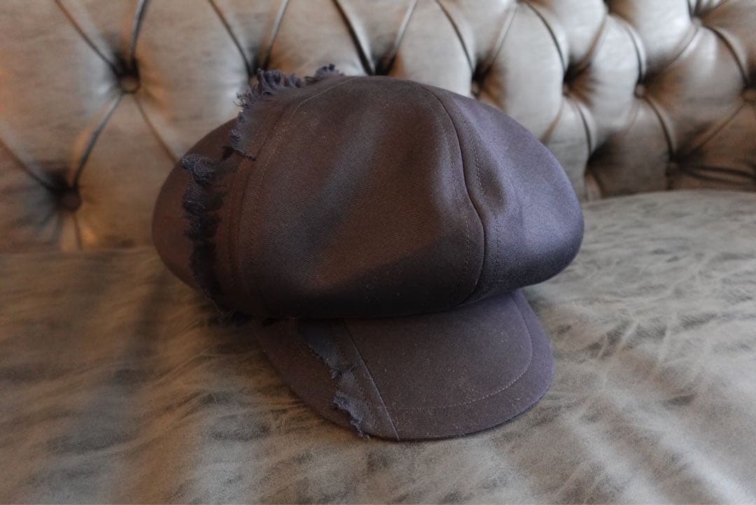 【美品】Ground Y グラウンドワイ ダメージコットンキャスケット