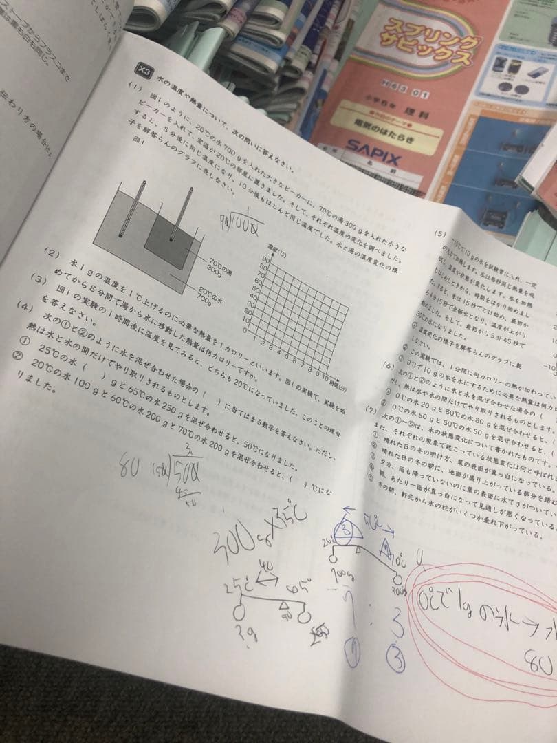 サピックス６年理科　デイリー/夏期集中/春夏/土特 /日特　中古　２０２５年受験