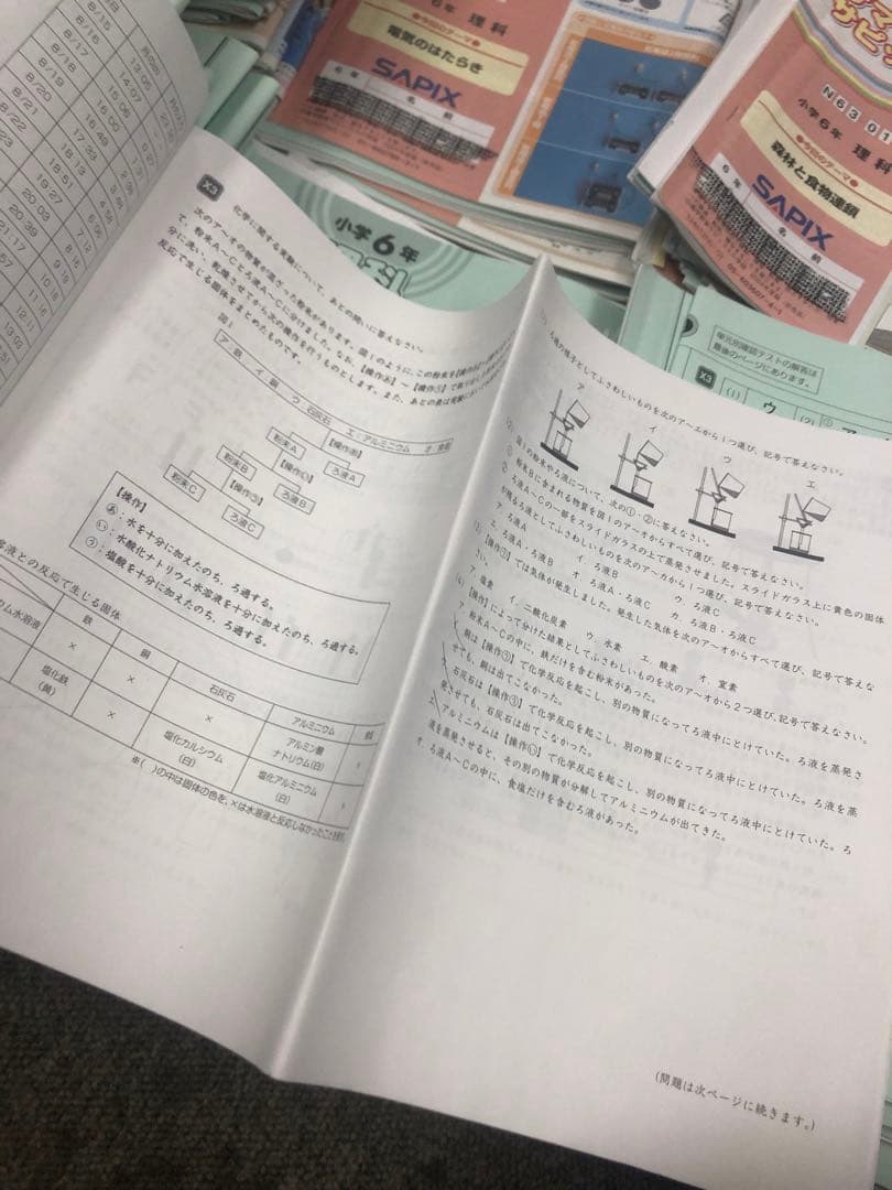 サピックス６年理科　デイリー/夏期集中/春夏/土特 /日特　中古　２０２５年受験