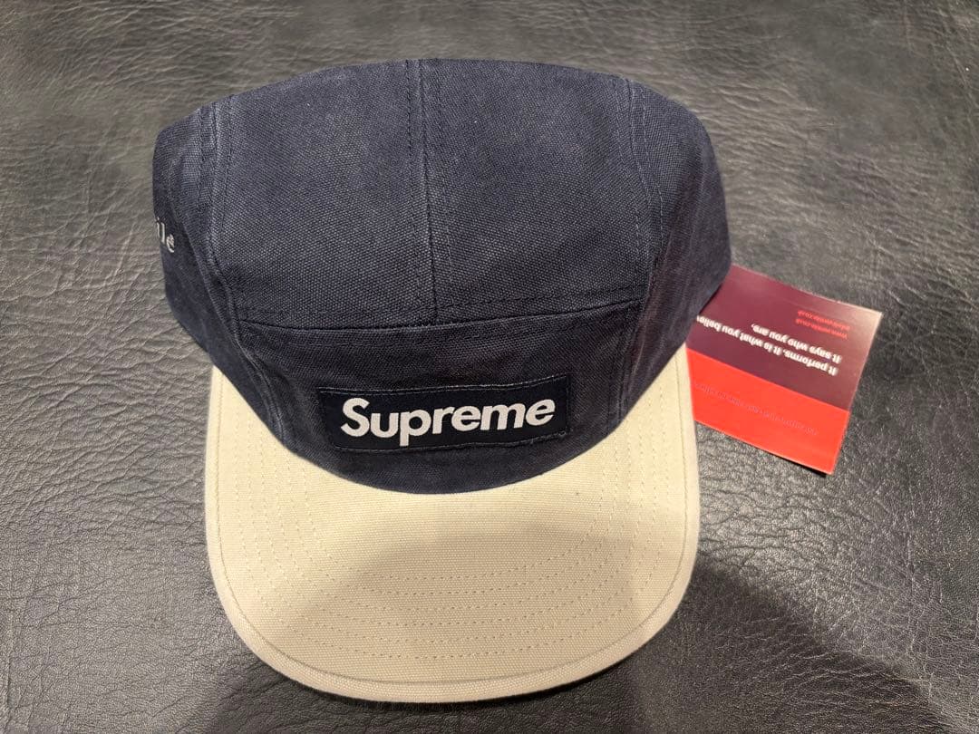 帽子 supreme Ventile Camp Cap Navy