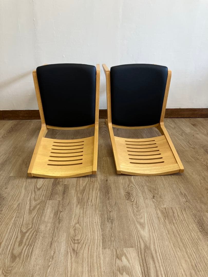 TOYO FURNITURE ダイニングチェア 2脚セット ナチュラル リペア品